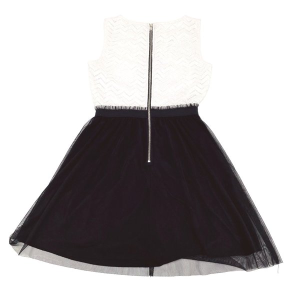 Speechless - Sleeveless Black‎ $ White Dress - Mini - XS - Picture 2 of 7